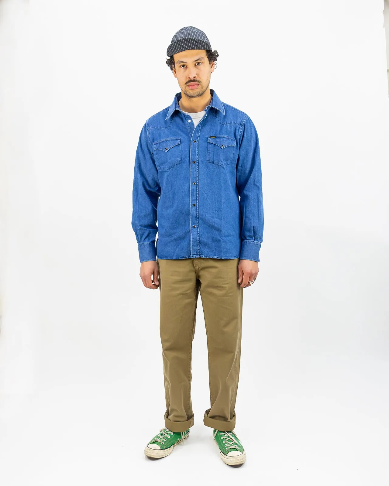 1952 Rider Shirt faded denim