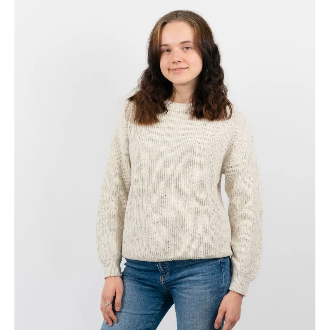 Adult Knit Sweater - Oat Speckled