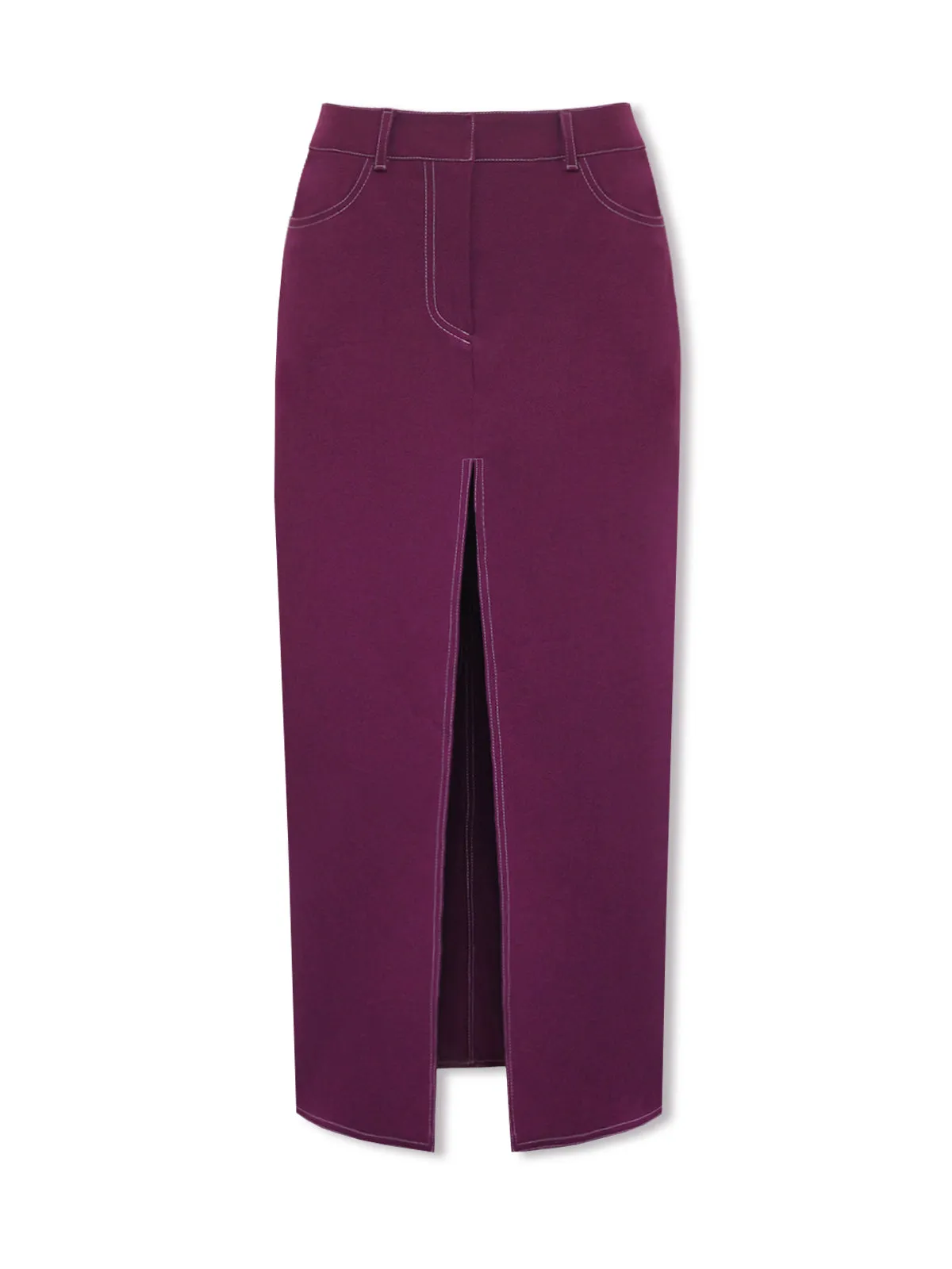 ALIX maxi skirt - plum