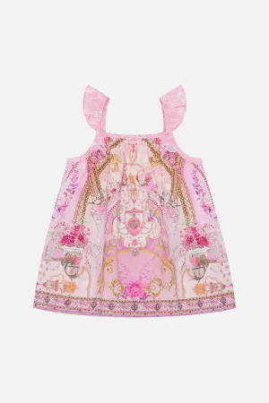 BABIES STRAIGHT NECK DRESS WITH FRILL SLEEVES FRESCO FAIRYTALE