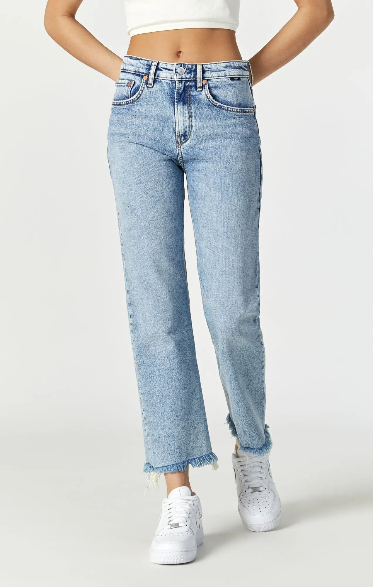 BARCELONA WIDE LEG IN LIGHT USED RECYCLED BLUE
