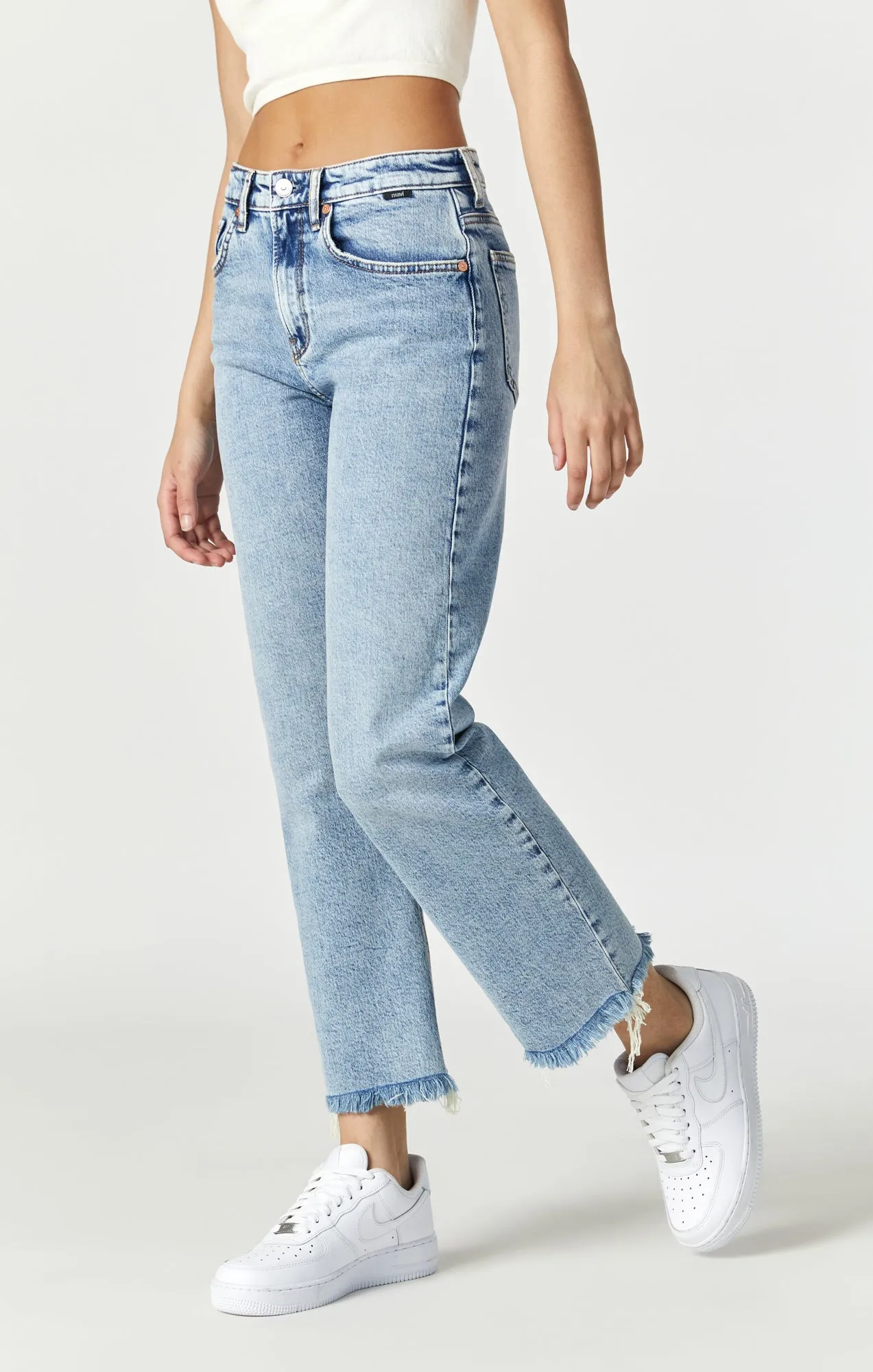 BARCELONA WIDE LEG IN LIGHT USED RECYCLED BLUE