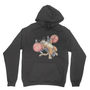 Benchpressing Ginger Cat Hoodie