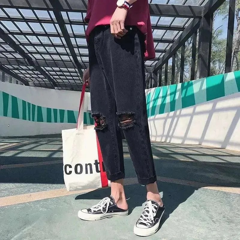 Black Ripped Jeans Big And Tall