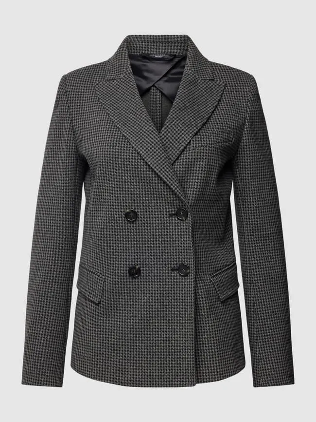 Blazer with check pattern, model "FUNGHI" Weekend Max Mara, anthracite
