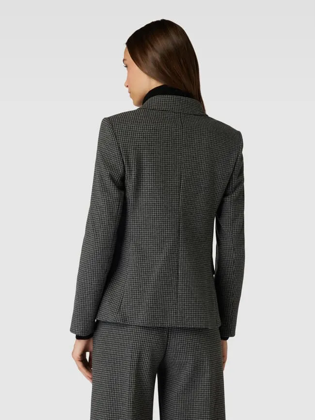 Blazer with check pattern, model "FUNGHI" Weekend Max Mara, anthracite
