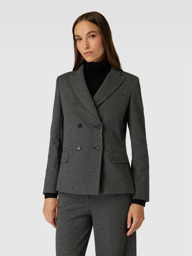 Blazer with check pattern, model "FUNGHI" Weekend Max Mara, anthracite