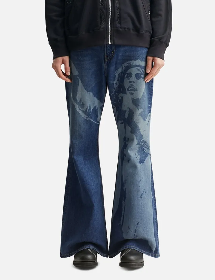 Bob Marley Flared Jeans