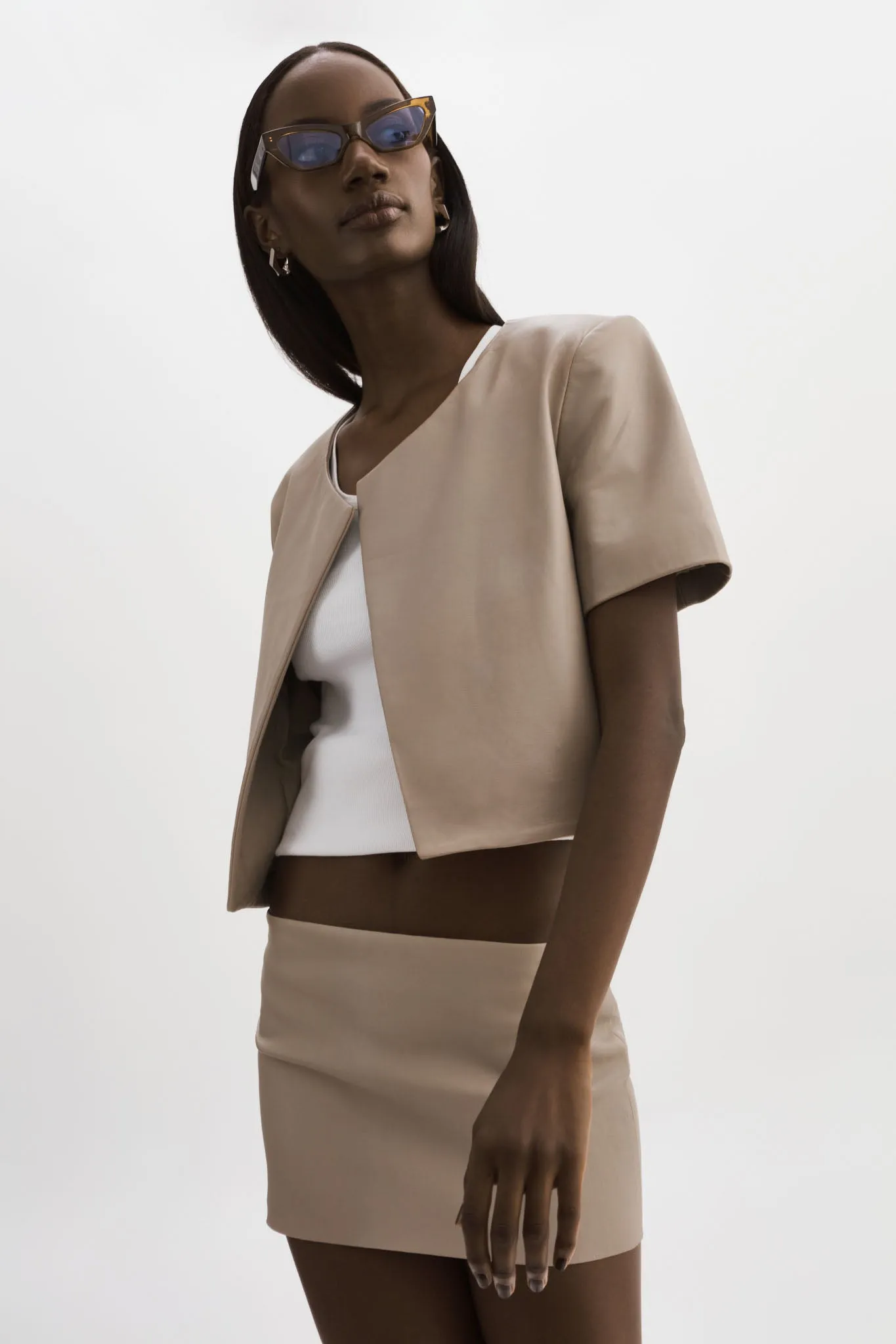 BRISSA | Leather Micro Mini Skirt
