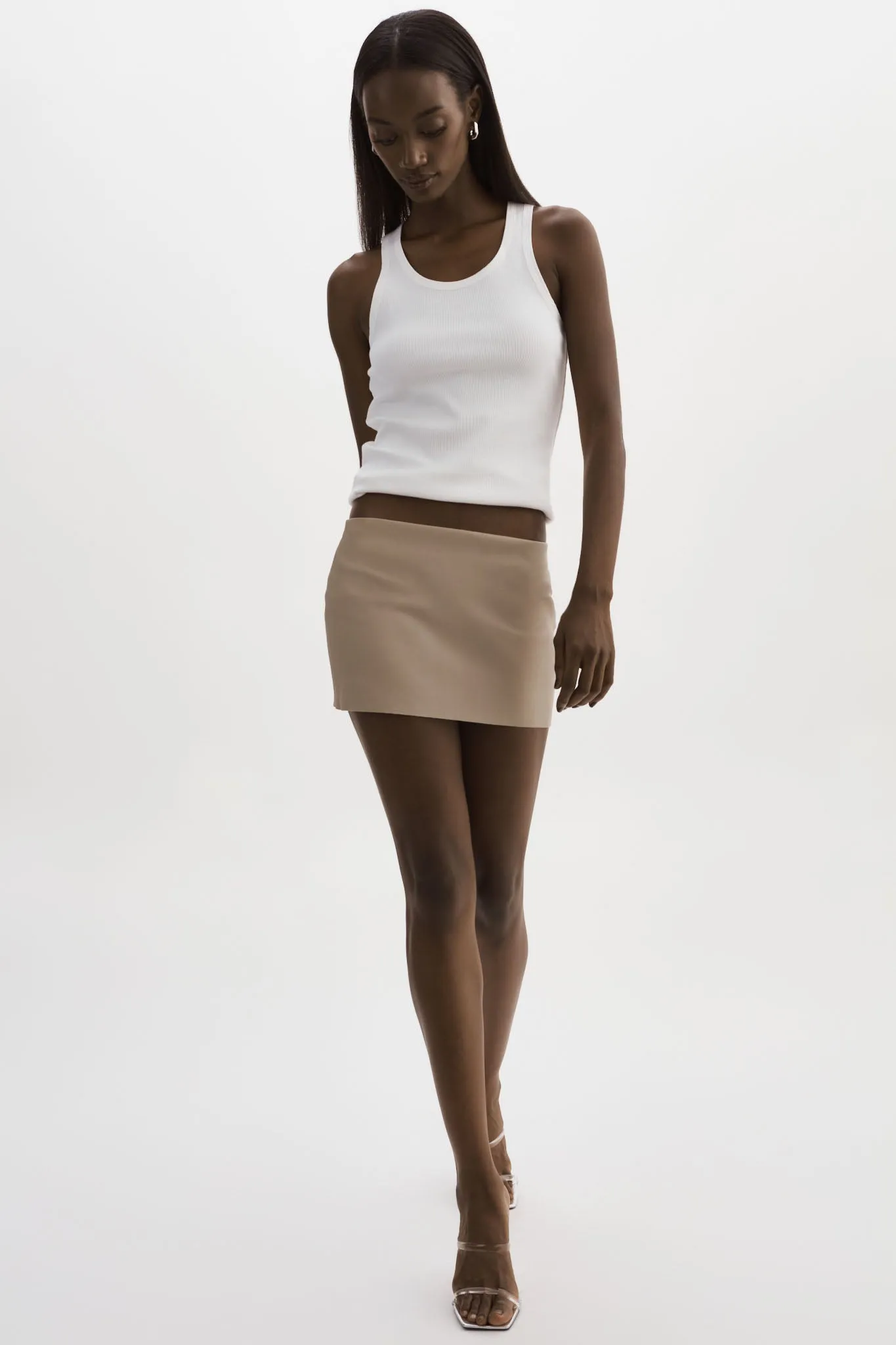 BRISSA | Leather Micro Mini Skirt