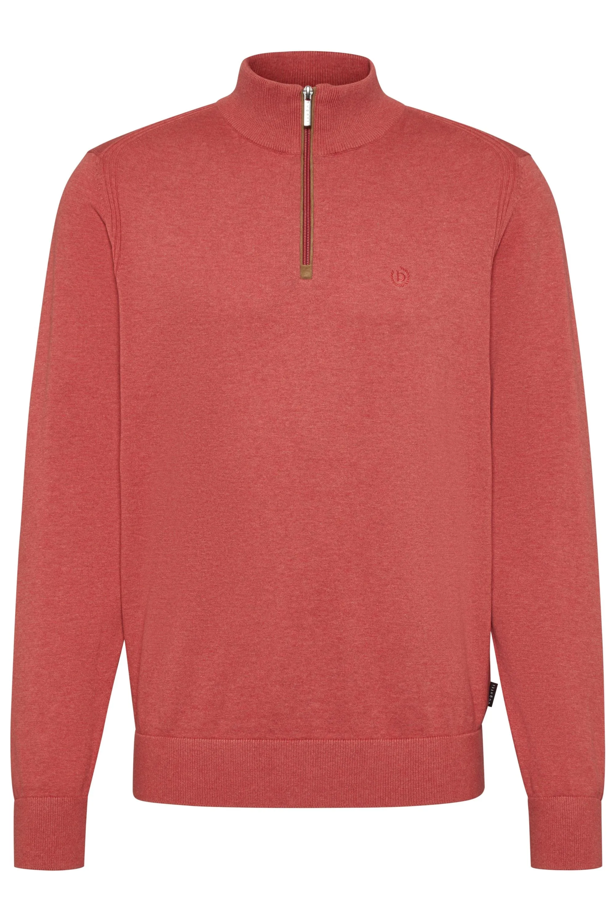 Bugatti 1/4 Zip Sweater, Red