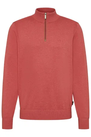 Bugatti 1/4 Zip Sweater, Red