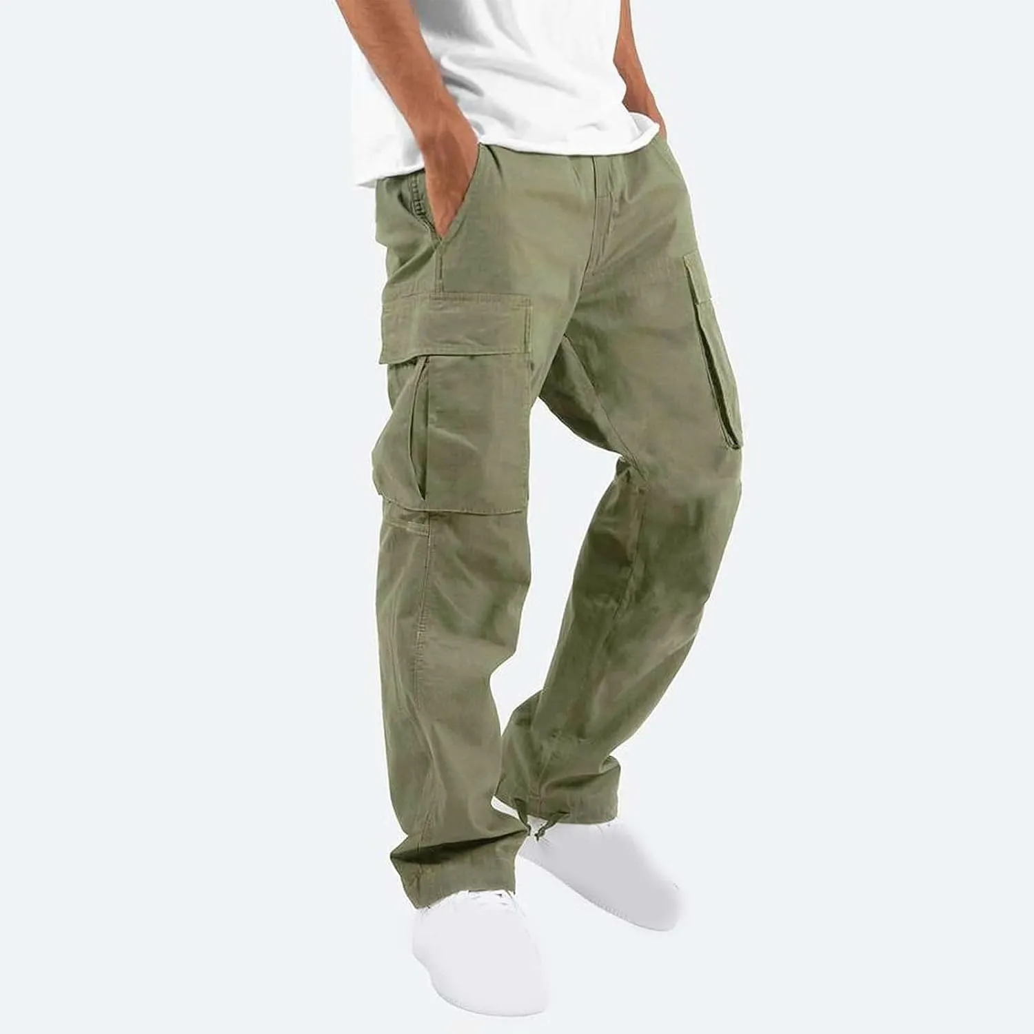 Cargo Pants for Men Casual Outdoor Pants Hiking Pants Men Lightweight Athletic Pants for Loose Fit Sports Joggers