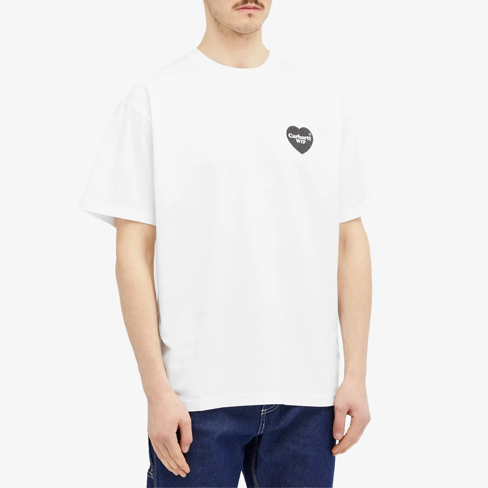 Carhartt Wip Heart Bandana T-Shirt, White & Black