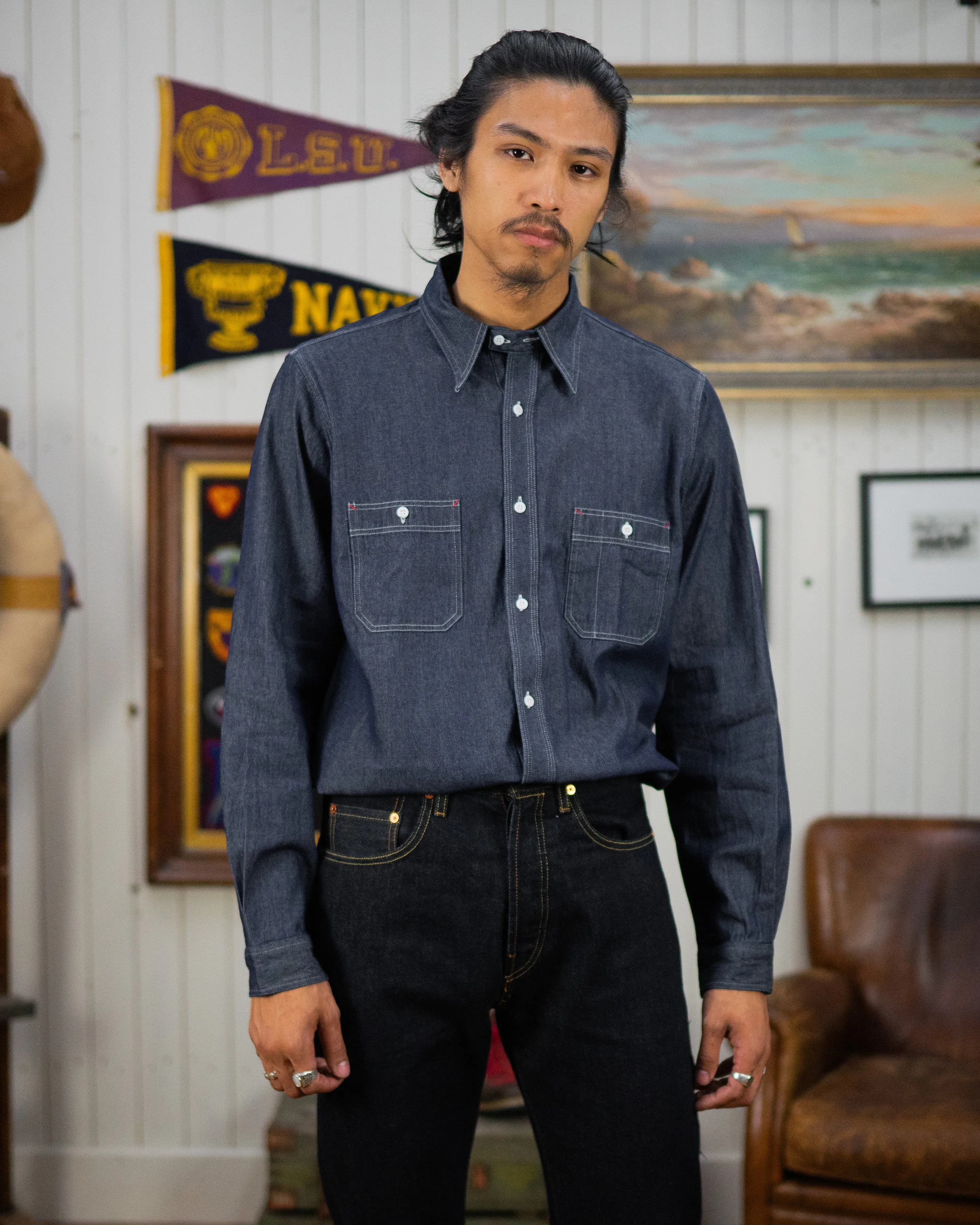 Cathcart Heritage Denim Work Shirt