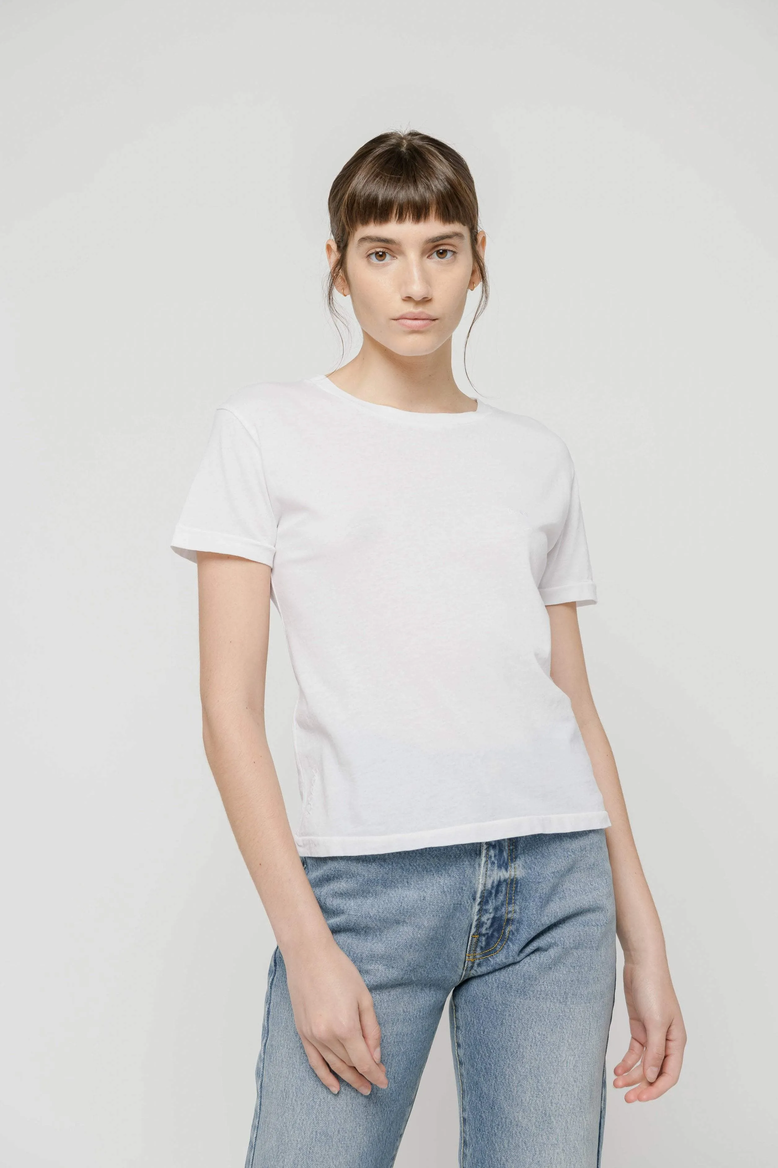 CROPPED TEE - OPTIC WHITE
