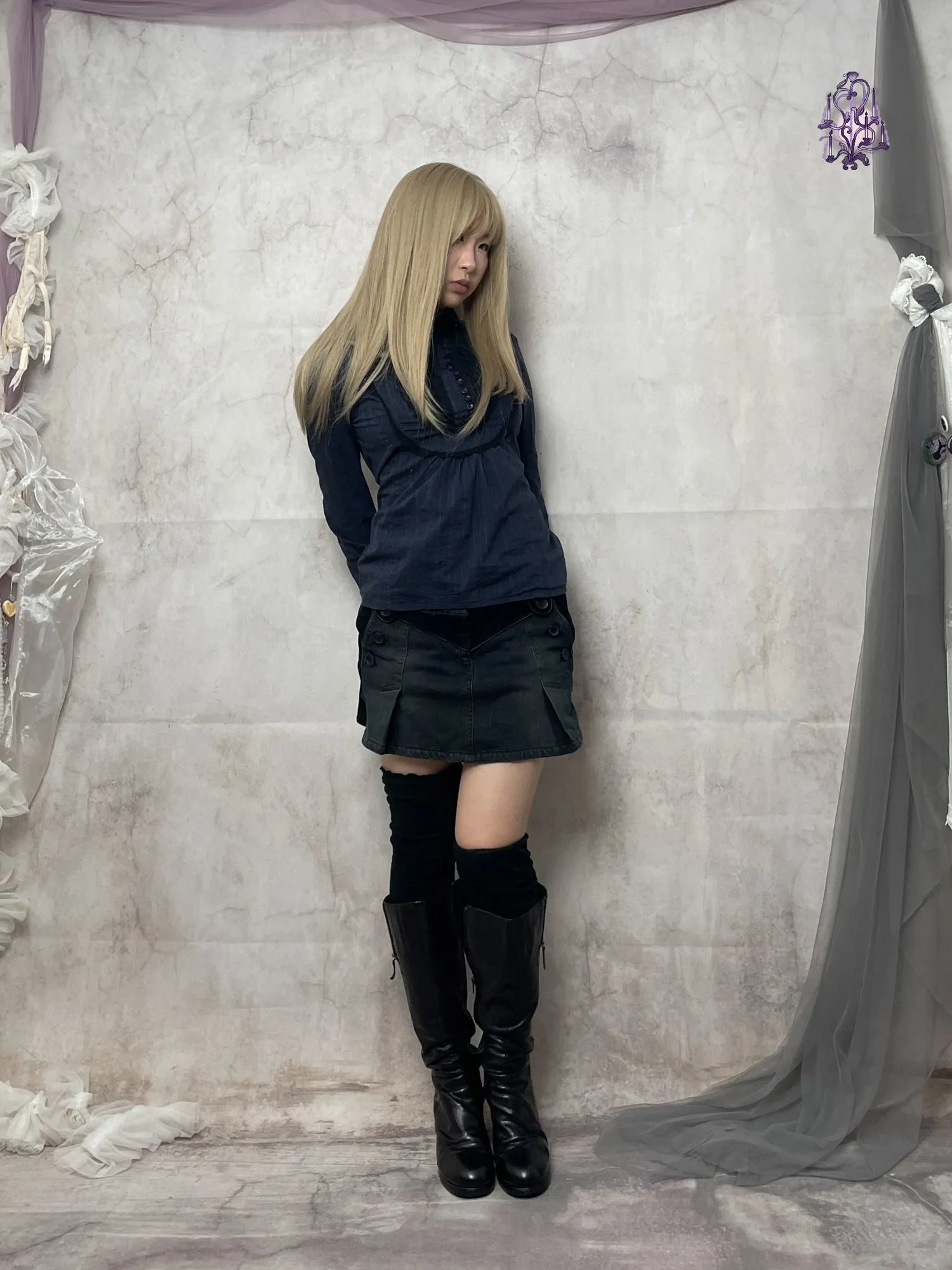 dark lolita button up shirts, euro label