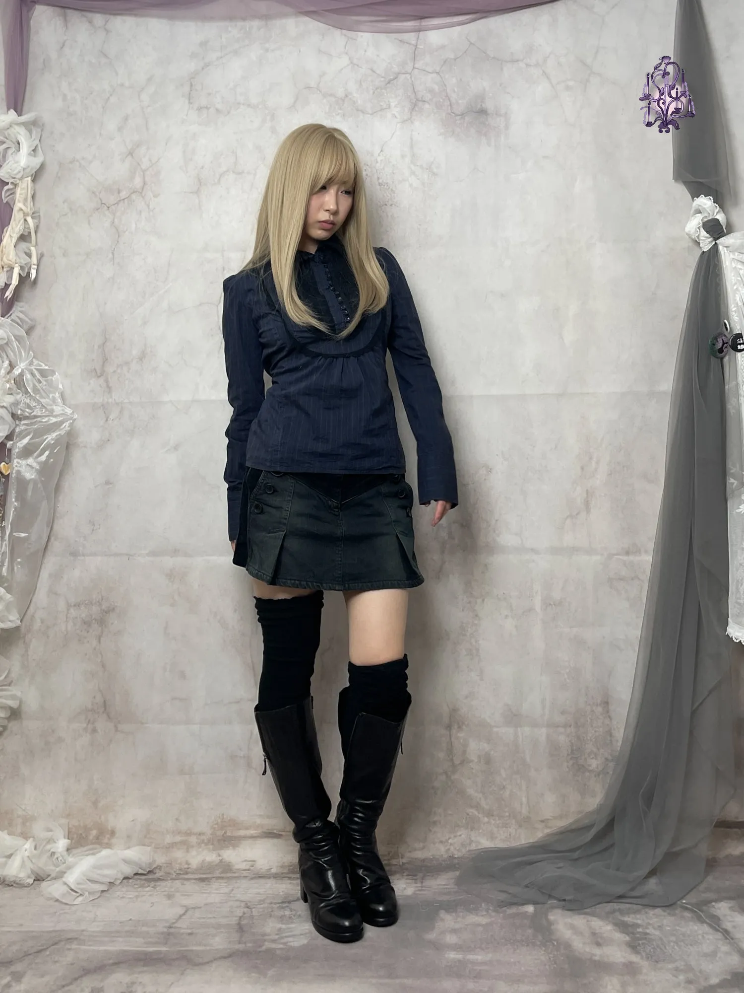 dark lolita button up shirts, euro label