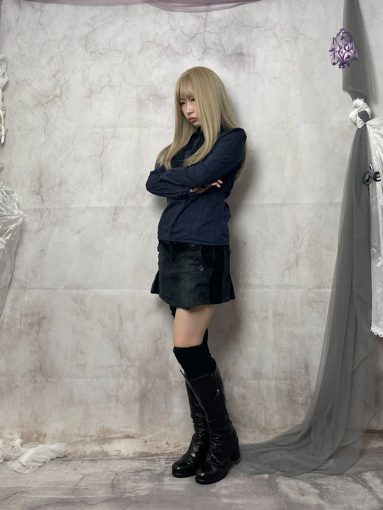 dark lolita button up shirts, euro label