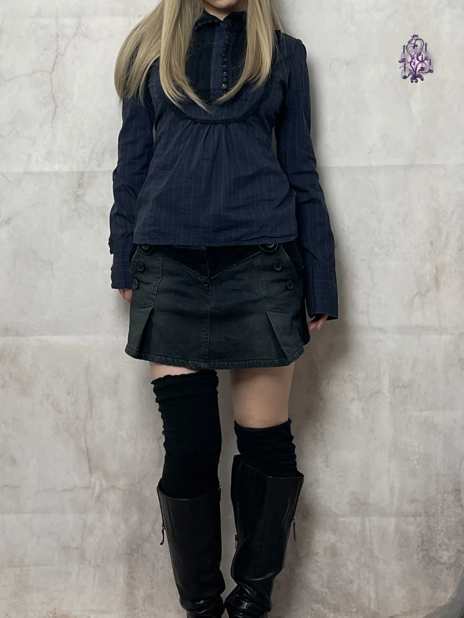 dark lolita button up shirts, euro label