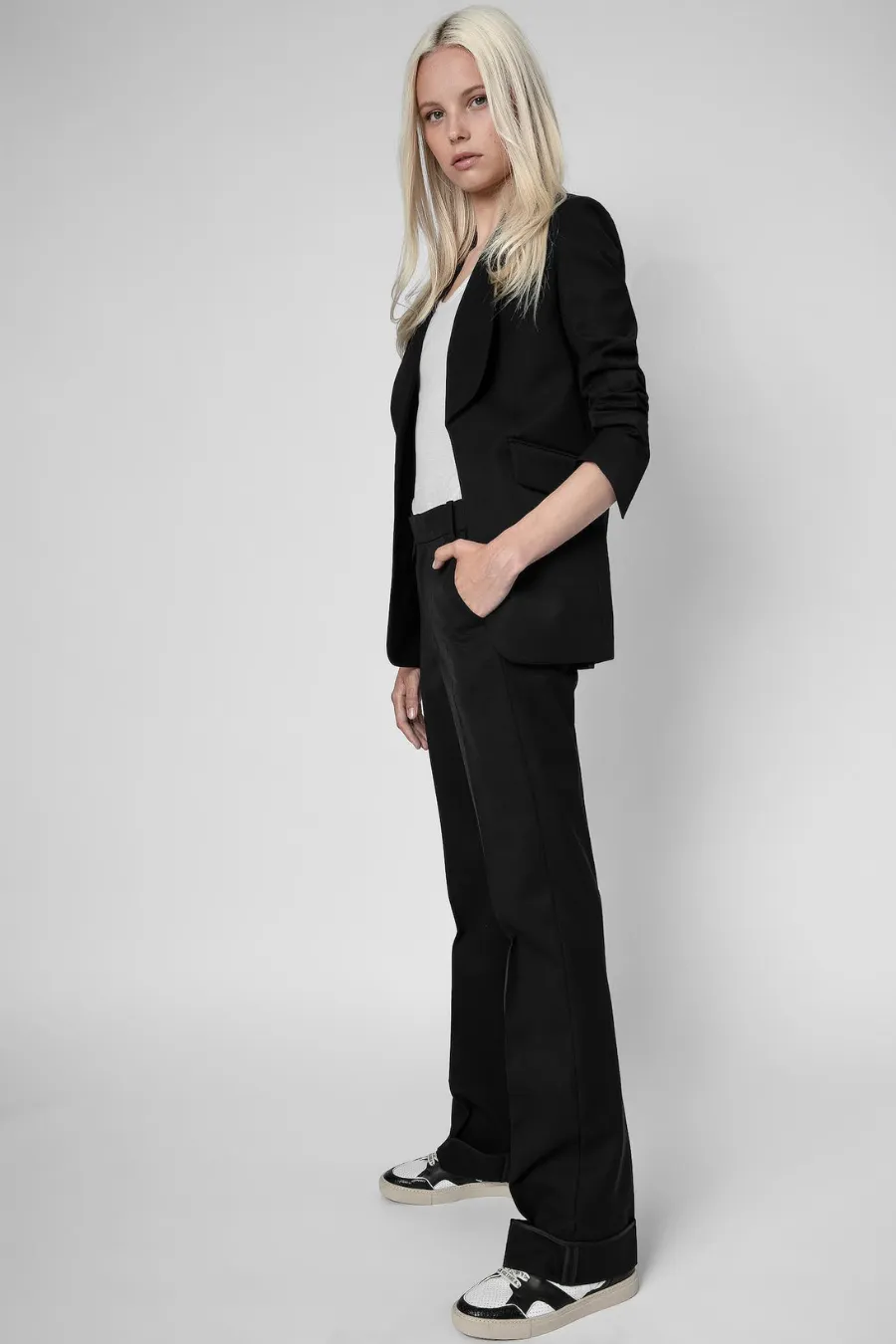 Date Gabardine Jacket Black