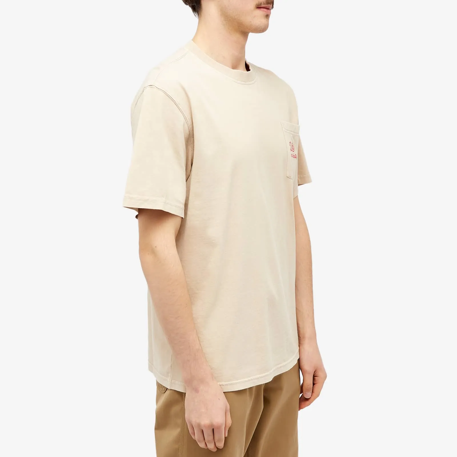 Dickies End T-shirt. X Dickies 'Motorworks' Horespower in Whitecap Gray