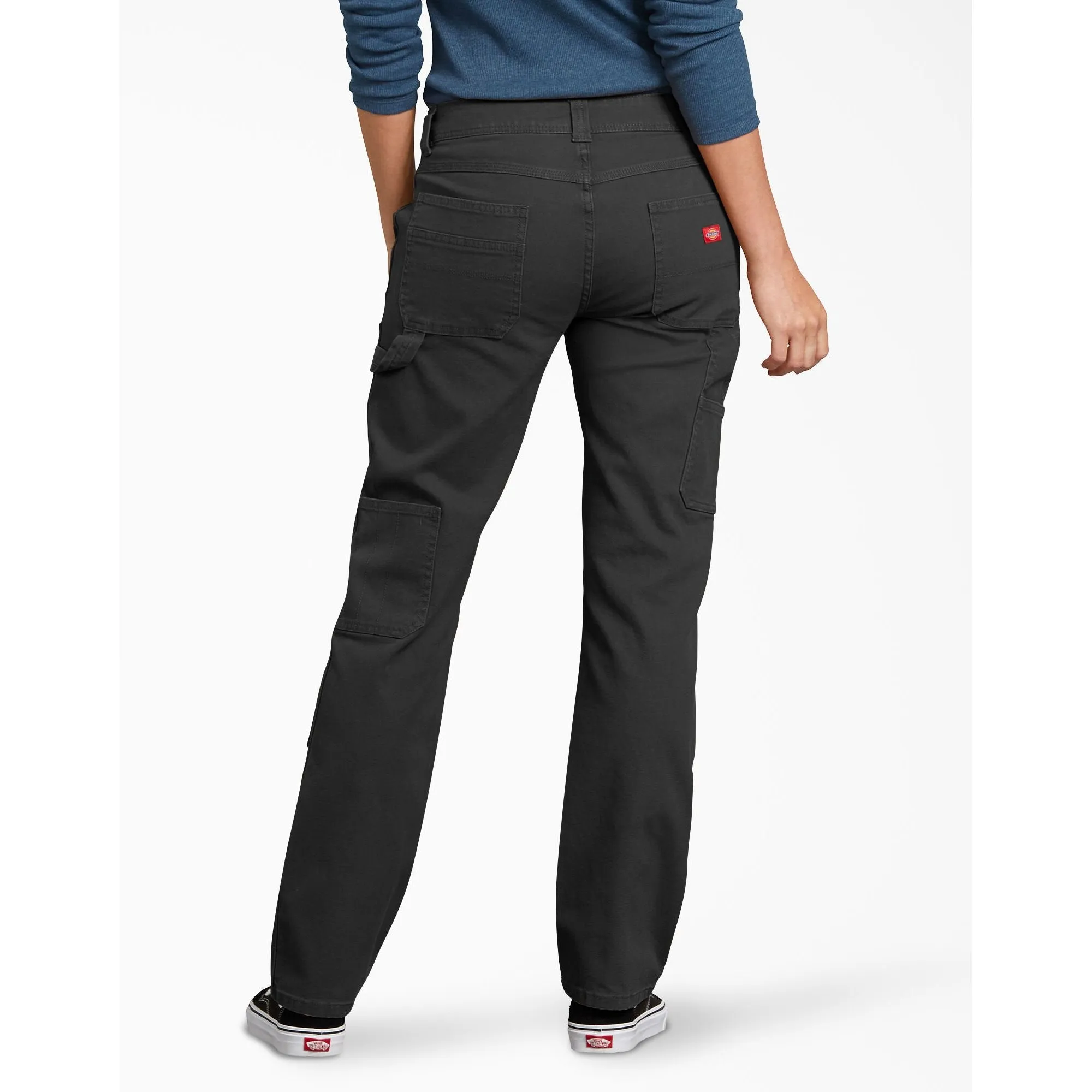 Dickies Women's Relaxed Straight Stretch Double-Front Carpenter Pant