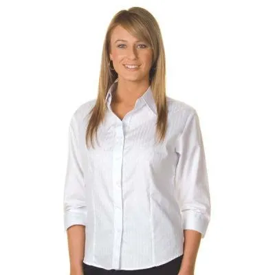 DNC Ladies Tonal Stripe Shirts 3/4 Sleeve (4236)