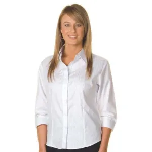 DNC Ladies Tonal Stripe Shirts 3/4 Sleeve (4236)