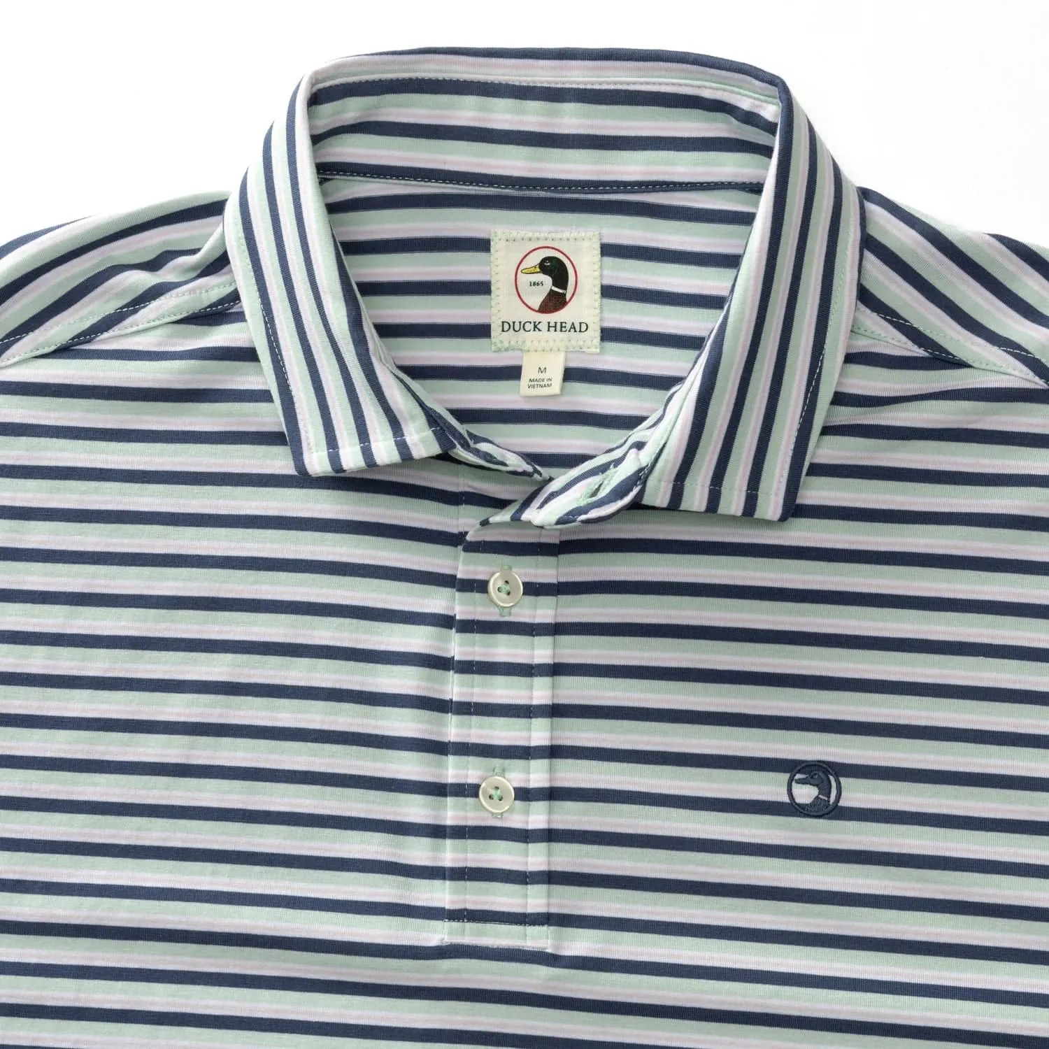 Duck Head Hayes Stripe Performance Polo - Men's