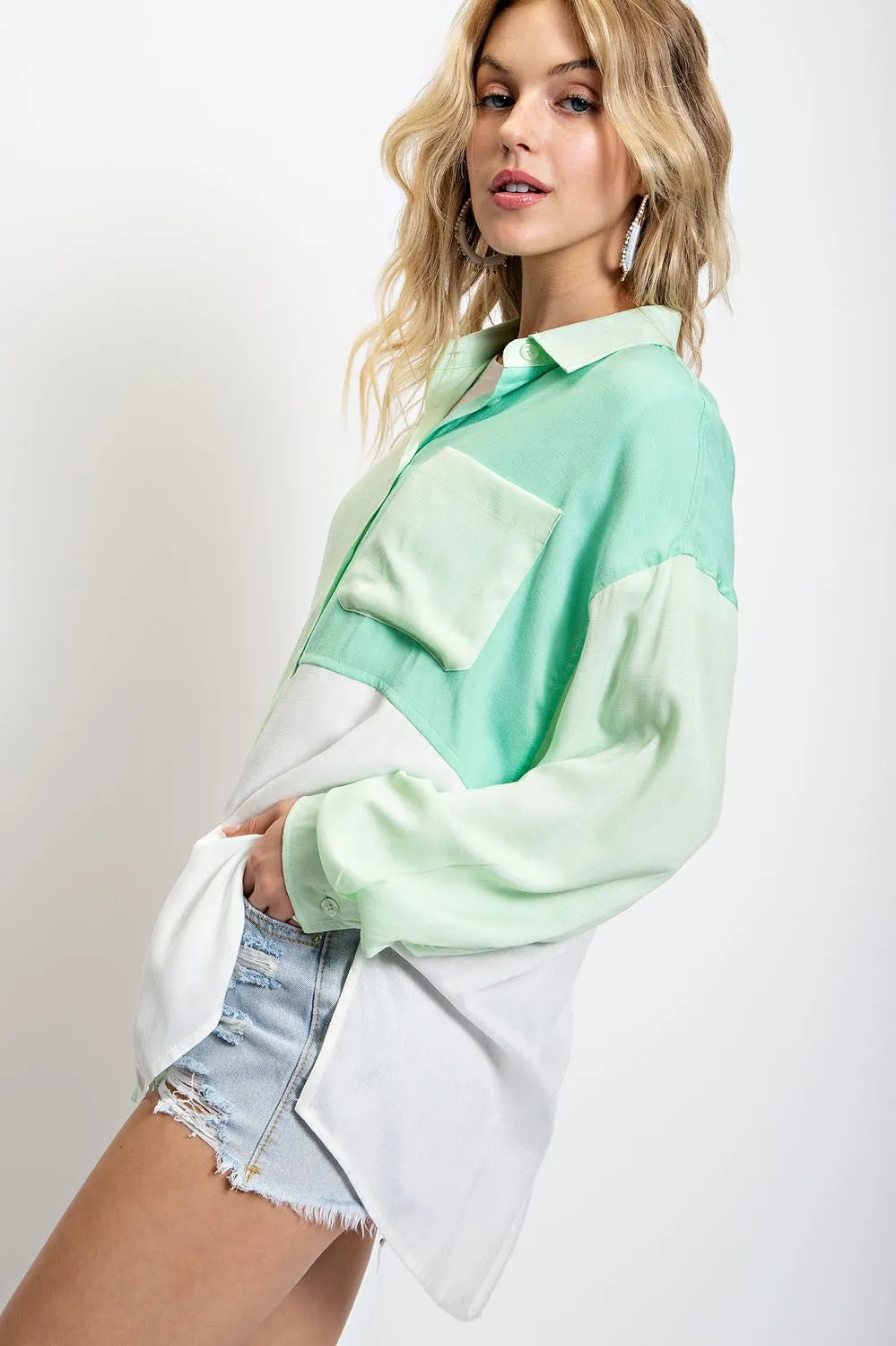 Effortless Color Block Shirt