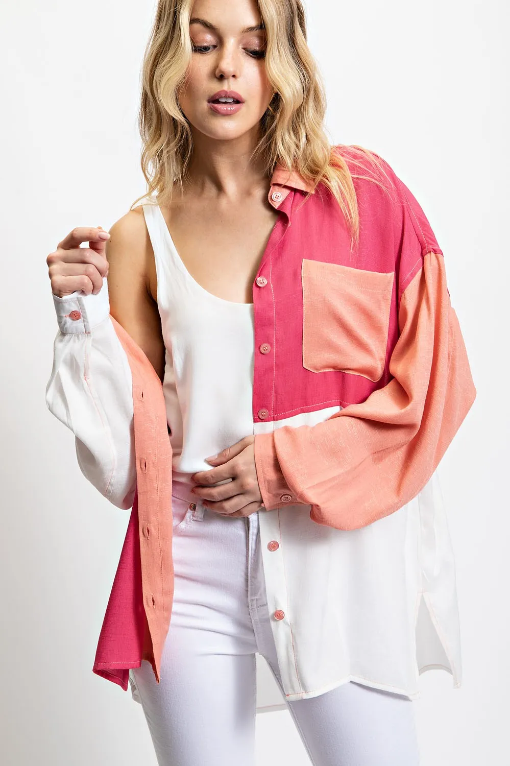 Effortless Color Block Shirt