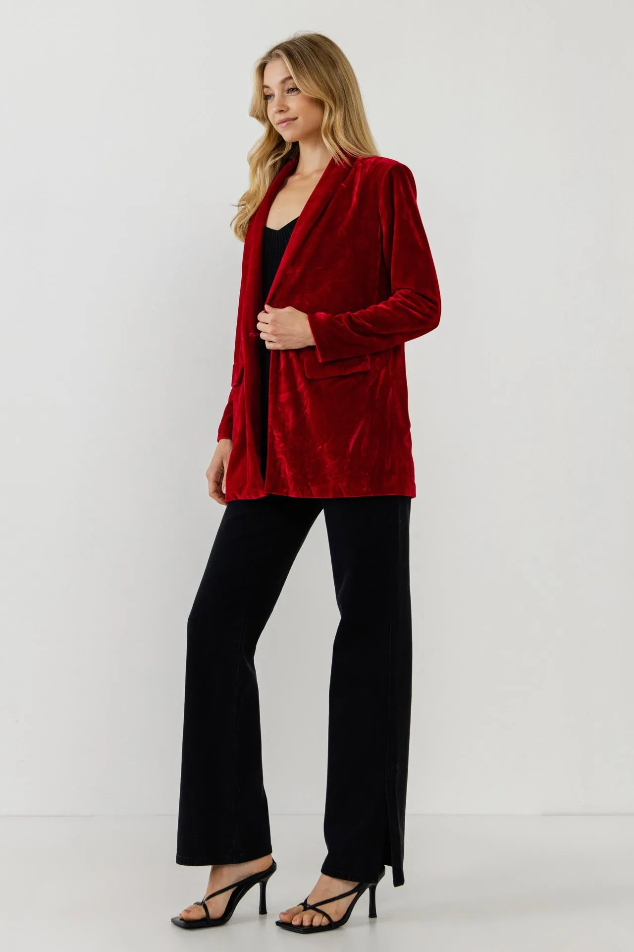 Endless Rose - Velvet Blazer
