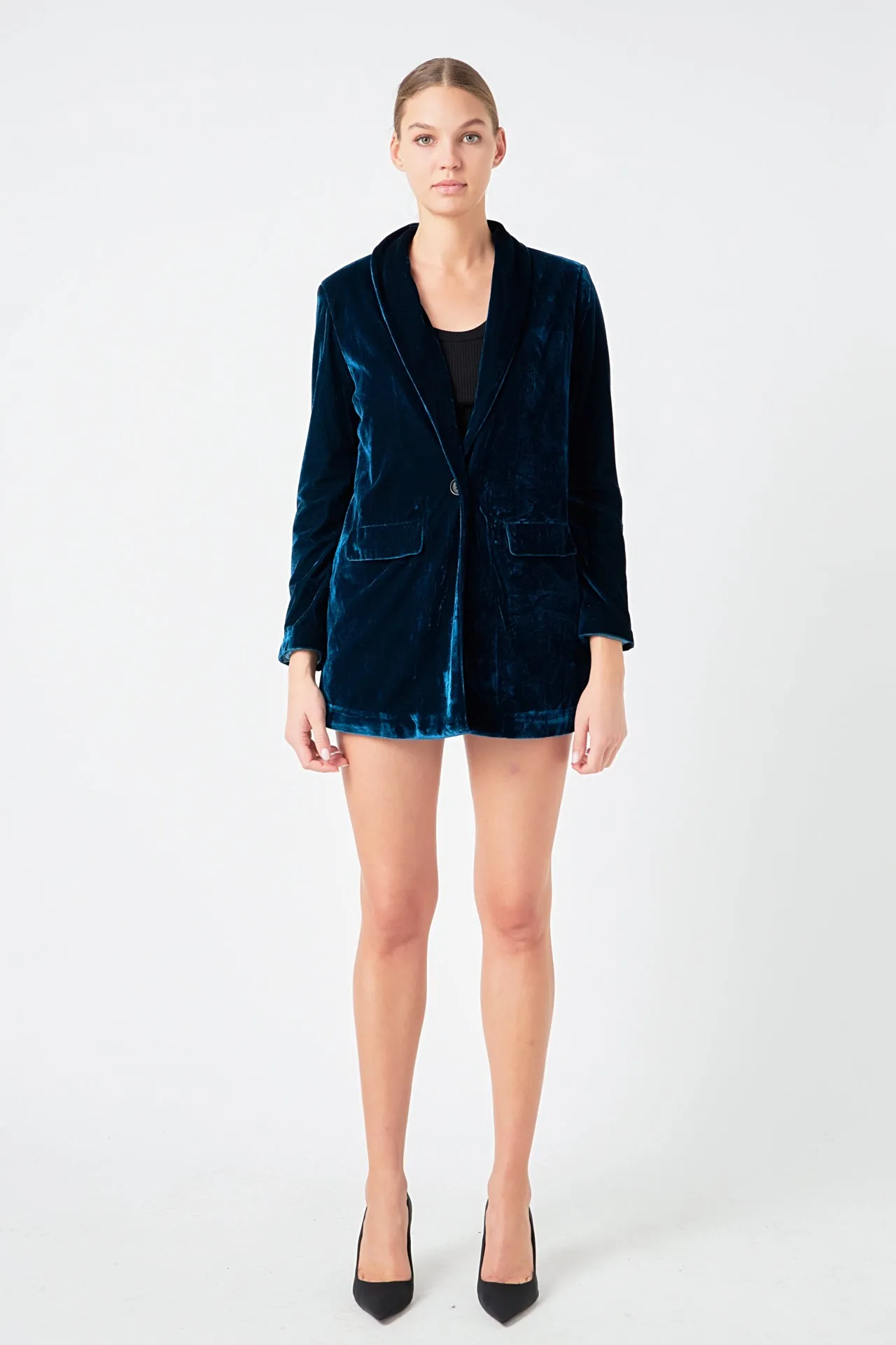 Endless Rose - Velvet Blazer