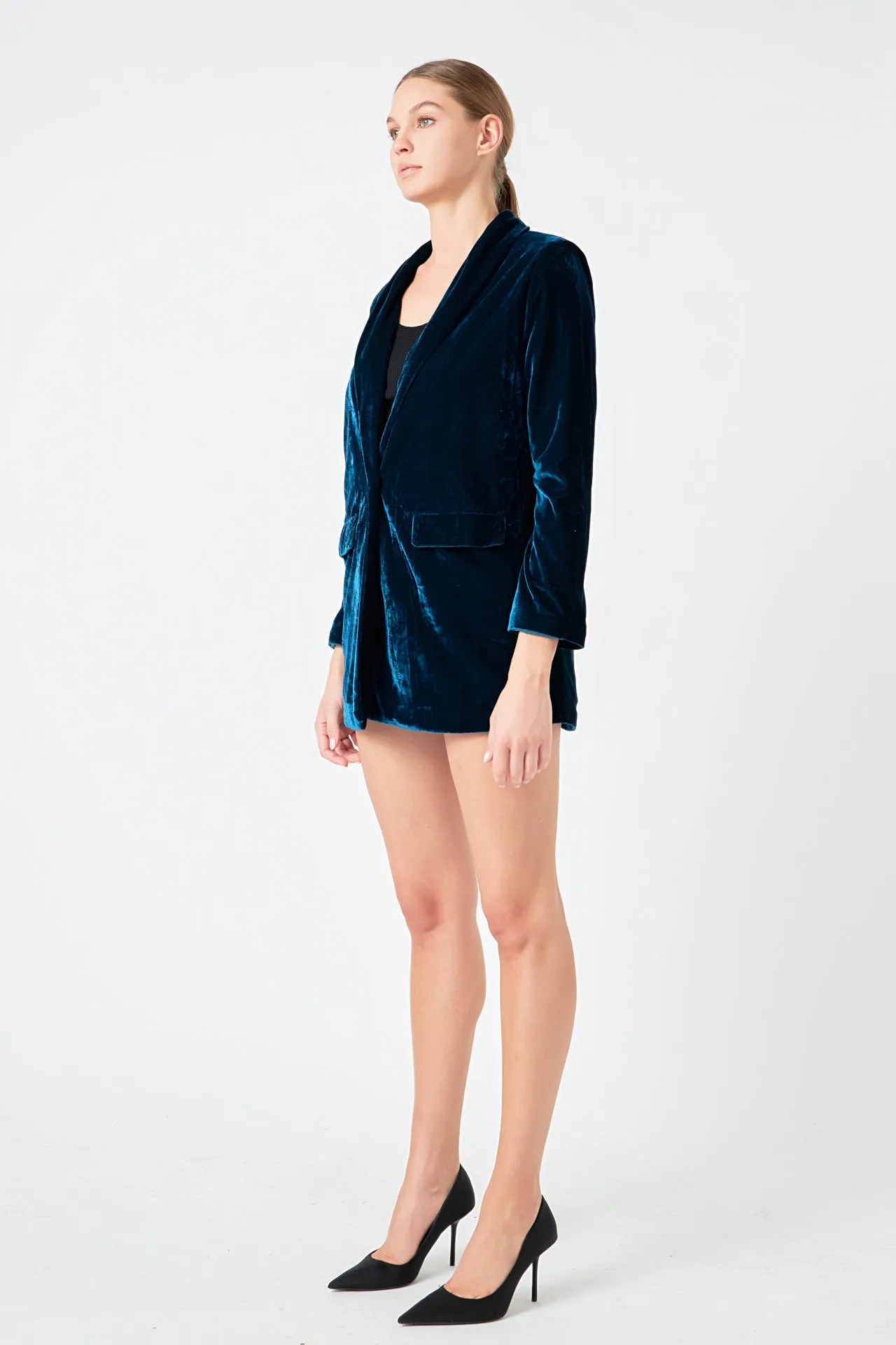 Endless Rose - Velvet Blazer