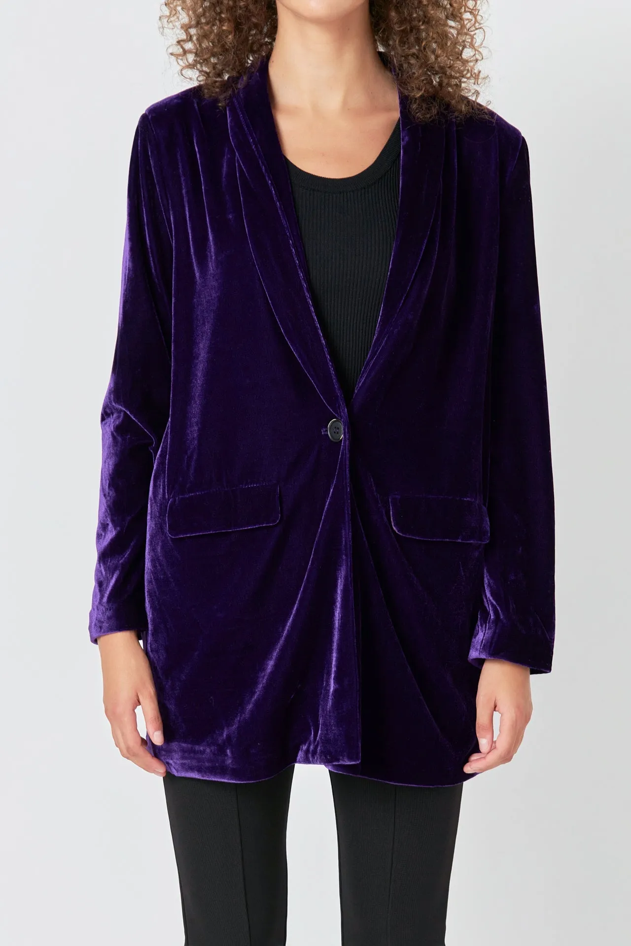 Endless Rose - Velvet Blazer