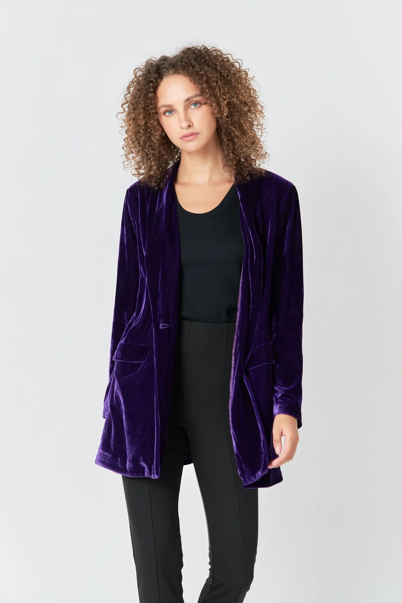 Endless Rose - Velvet Blazer