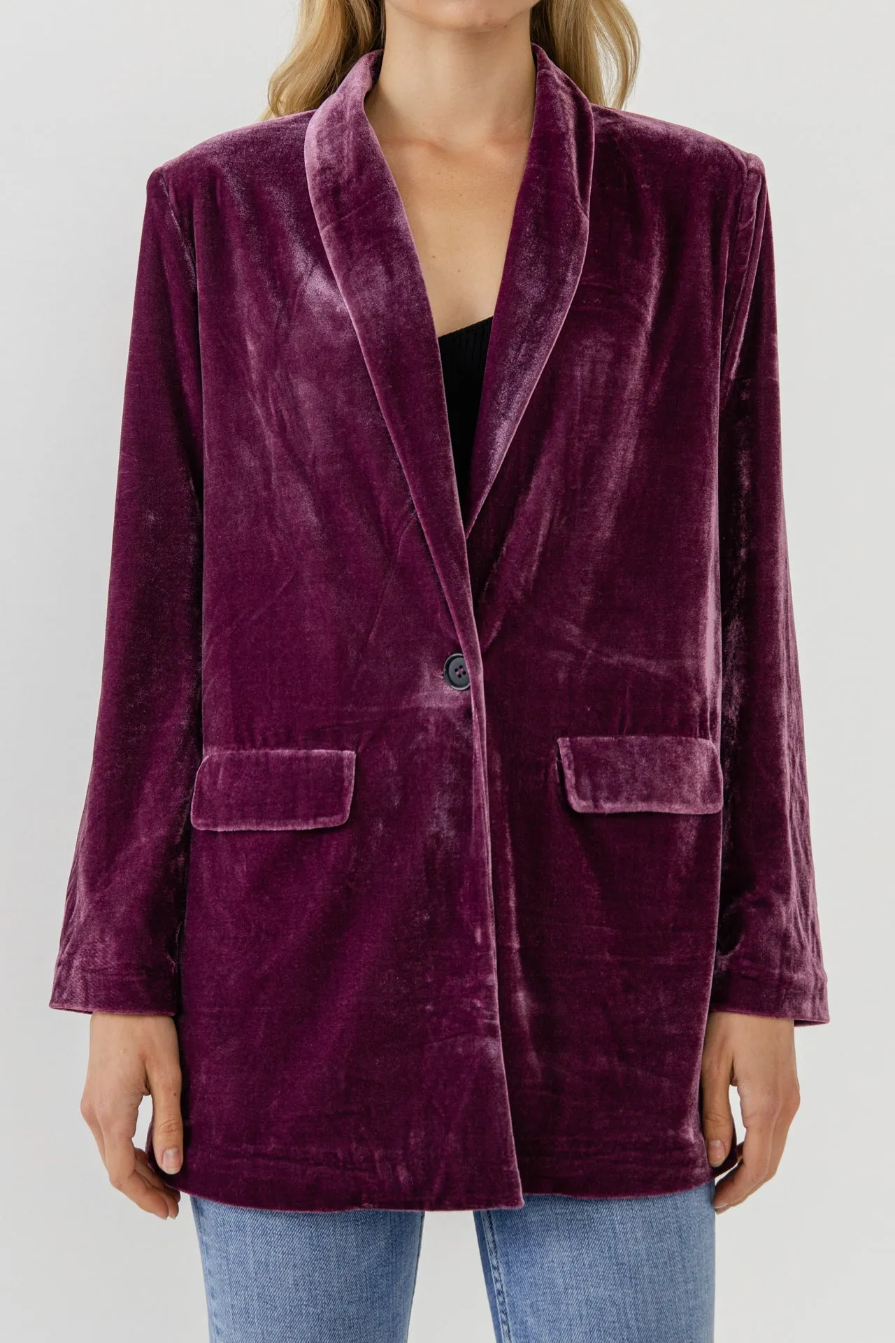 Endless Rose - Velvet Blazer