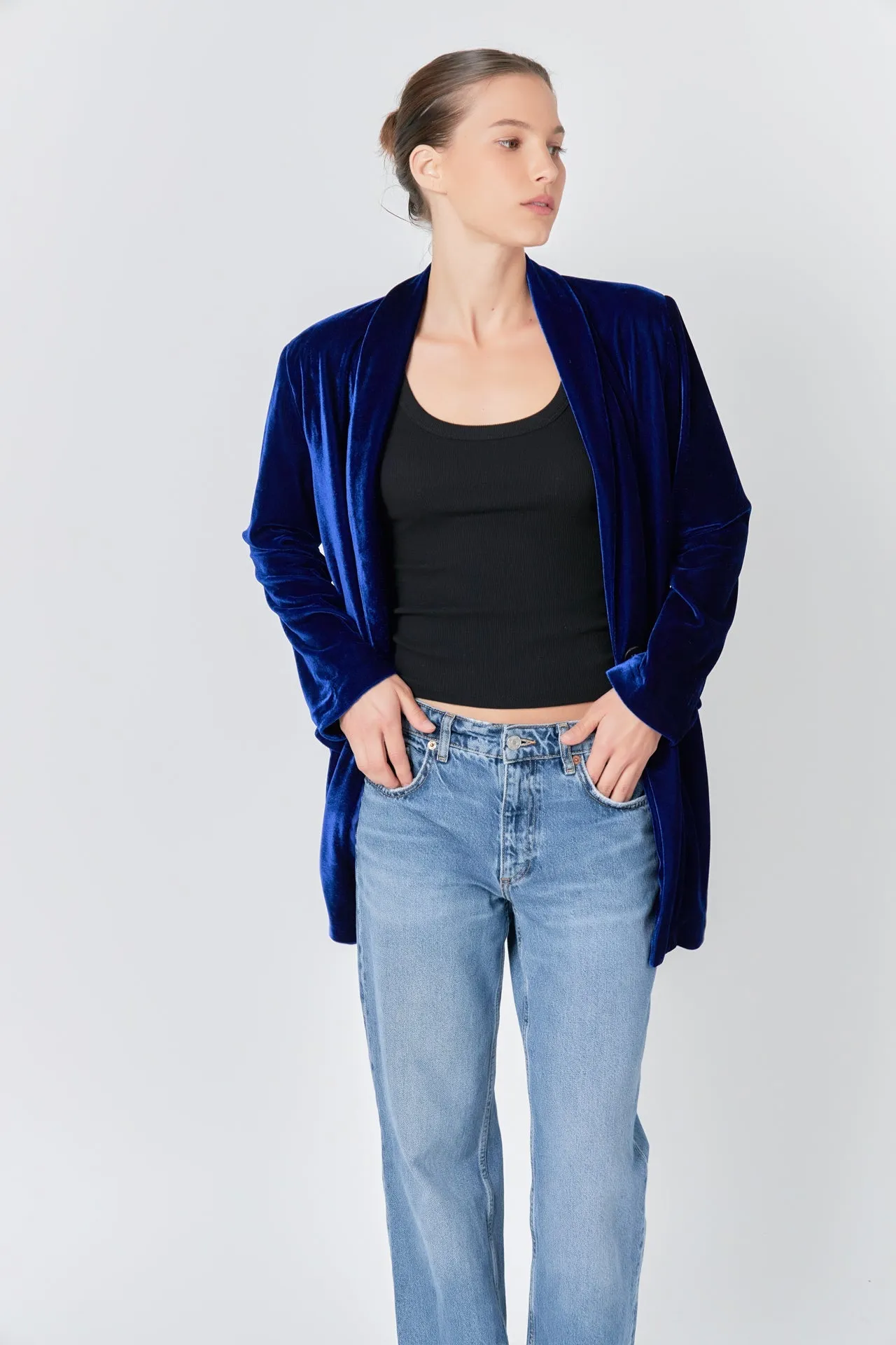 Endless Rose - Velvet Blazer
