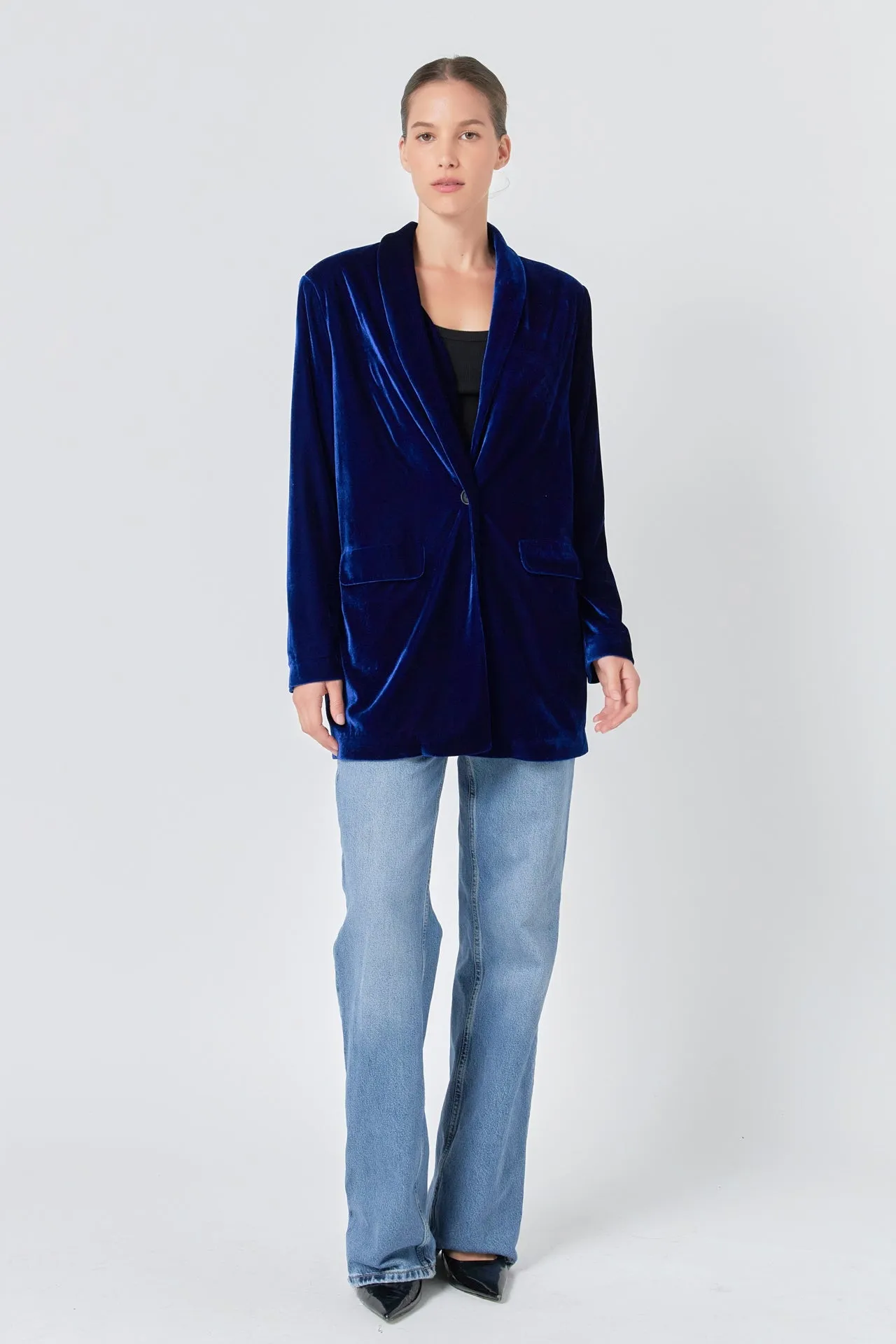 Endless Rose - Velvet Blazer