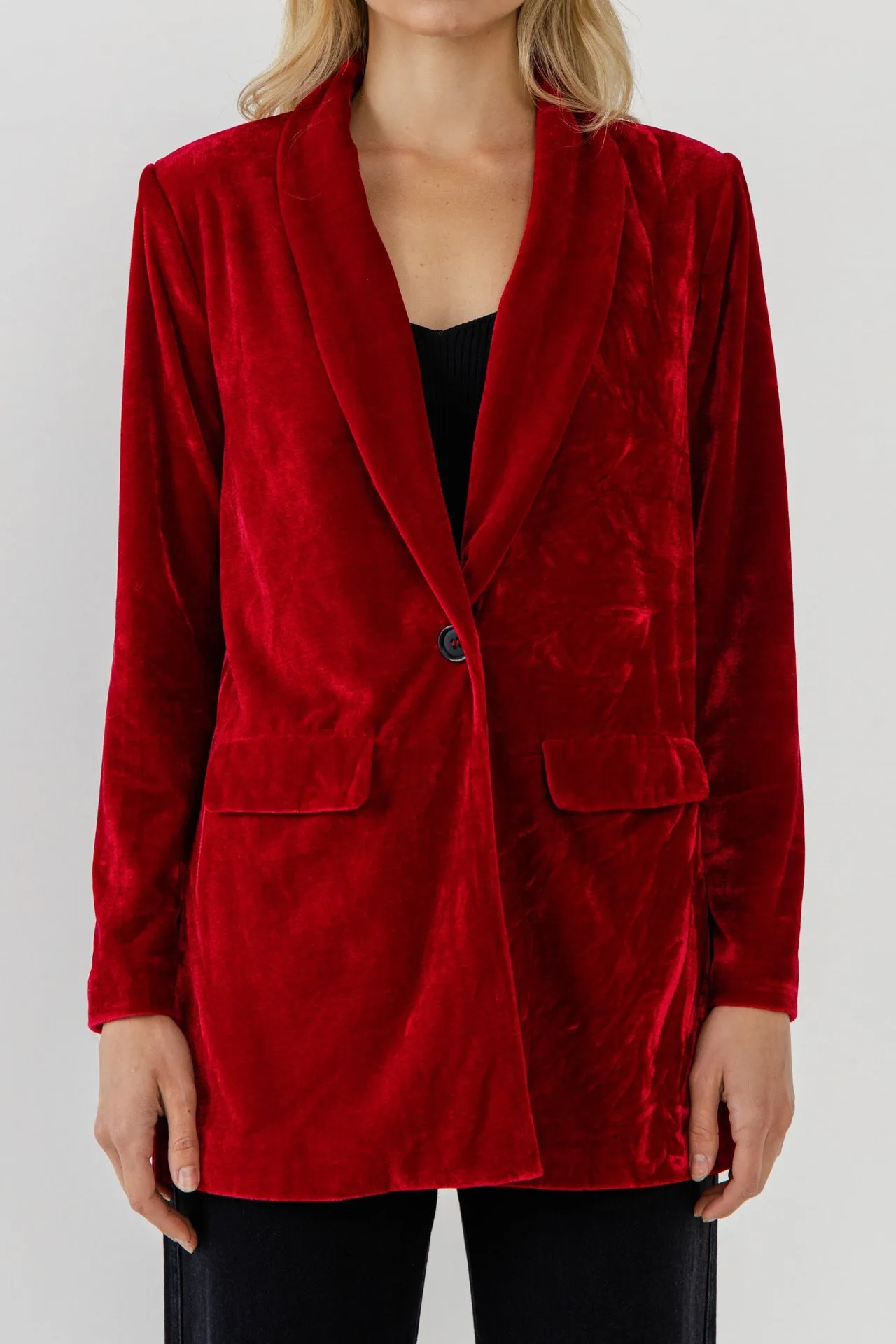 Endless Rose - Velvet Blazer