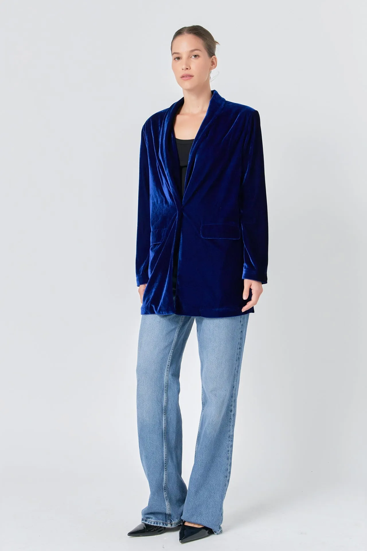 Endless Rose - Velvet Blazer
