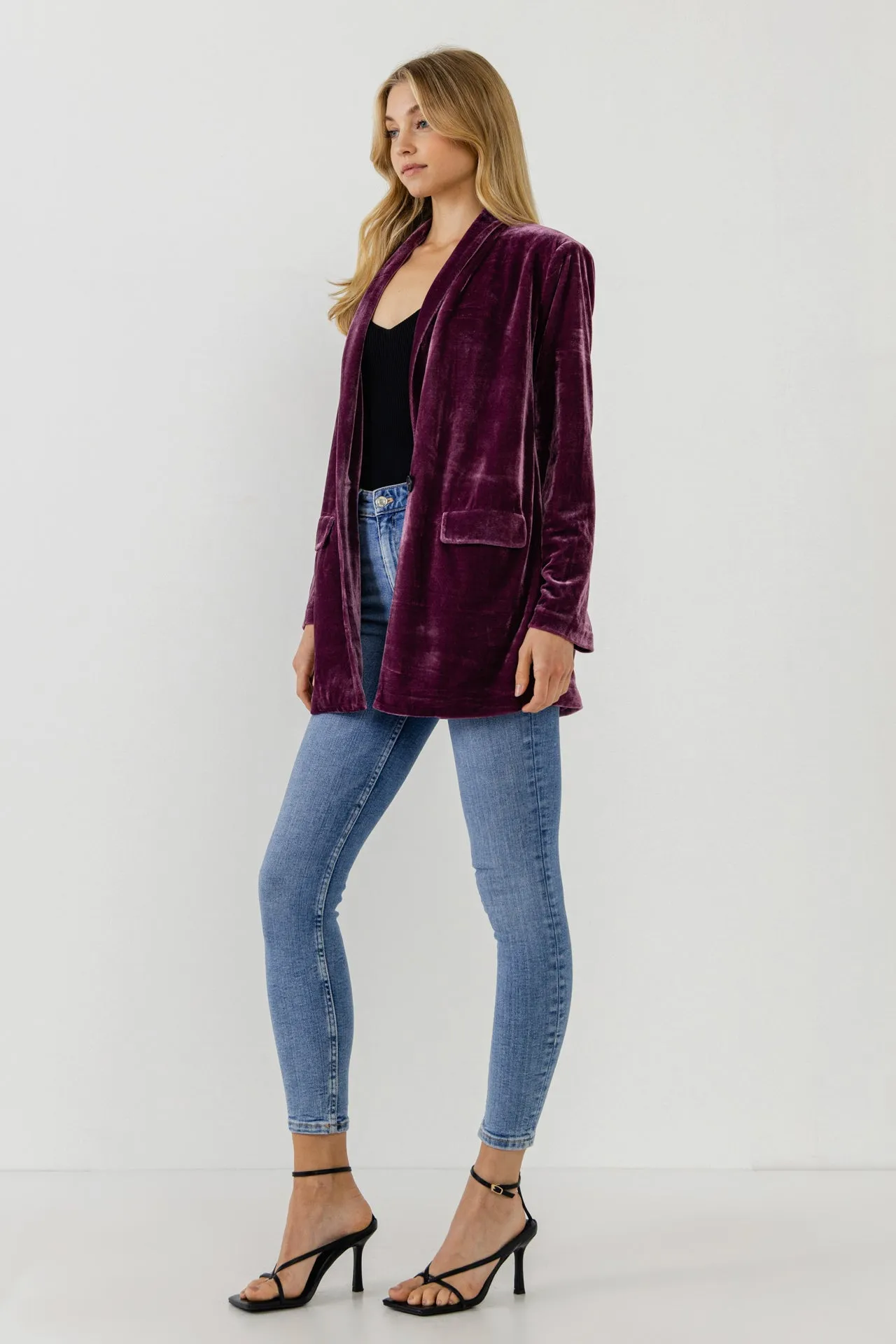Endless Rose - Velvet Blazer