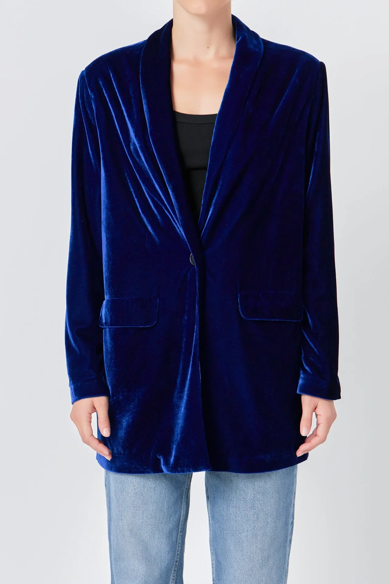 Endless Rose - Velvet Blazer