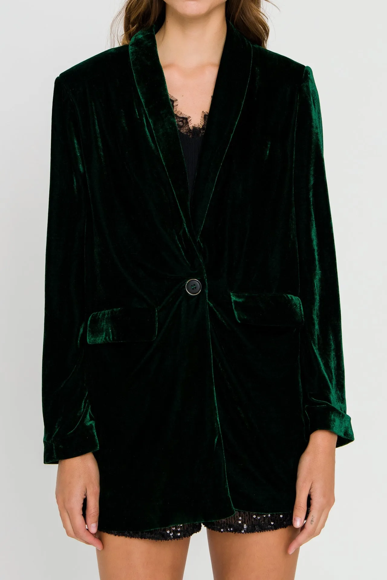 Endless Rose - Velvet Blazer