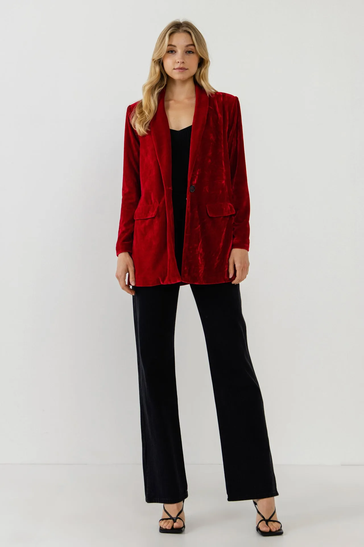 Endless Rose - Velvet Blazer
