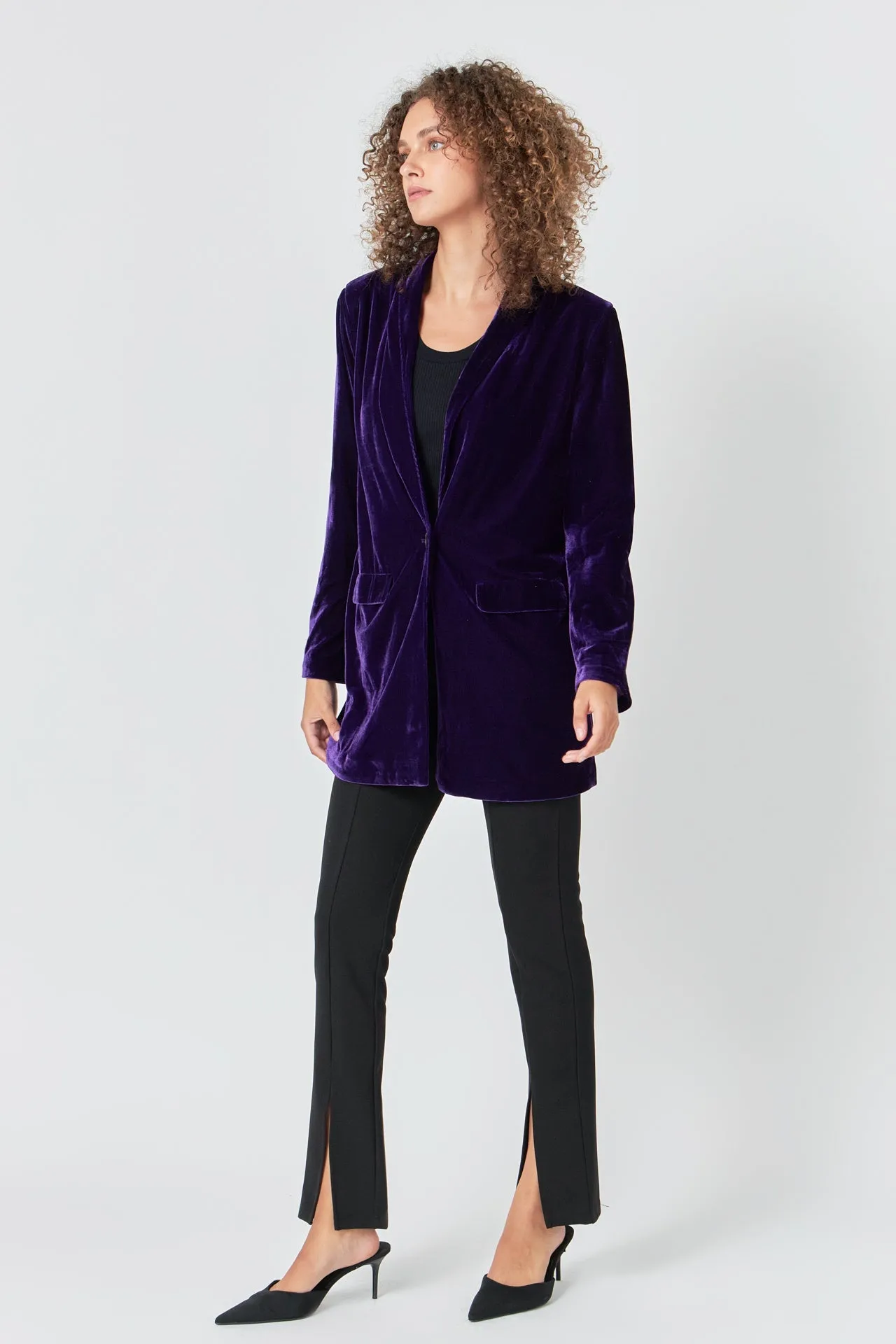 Endless Rose - Velvet Blazer