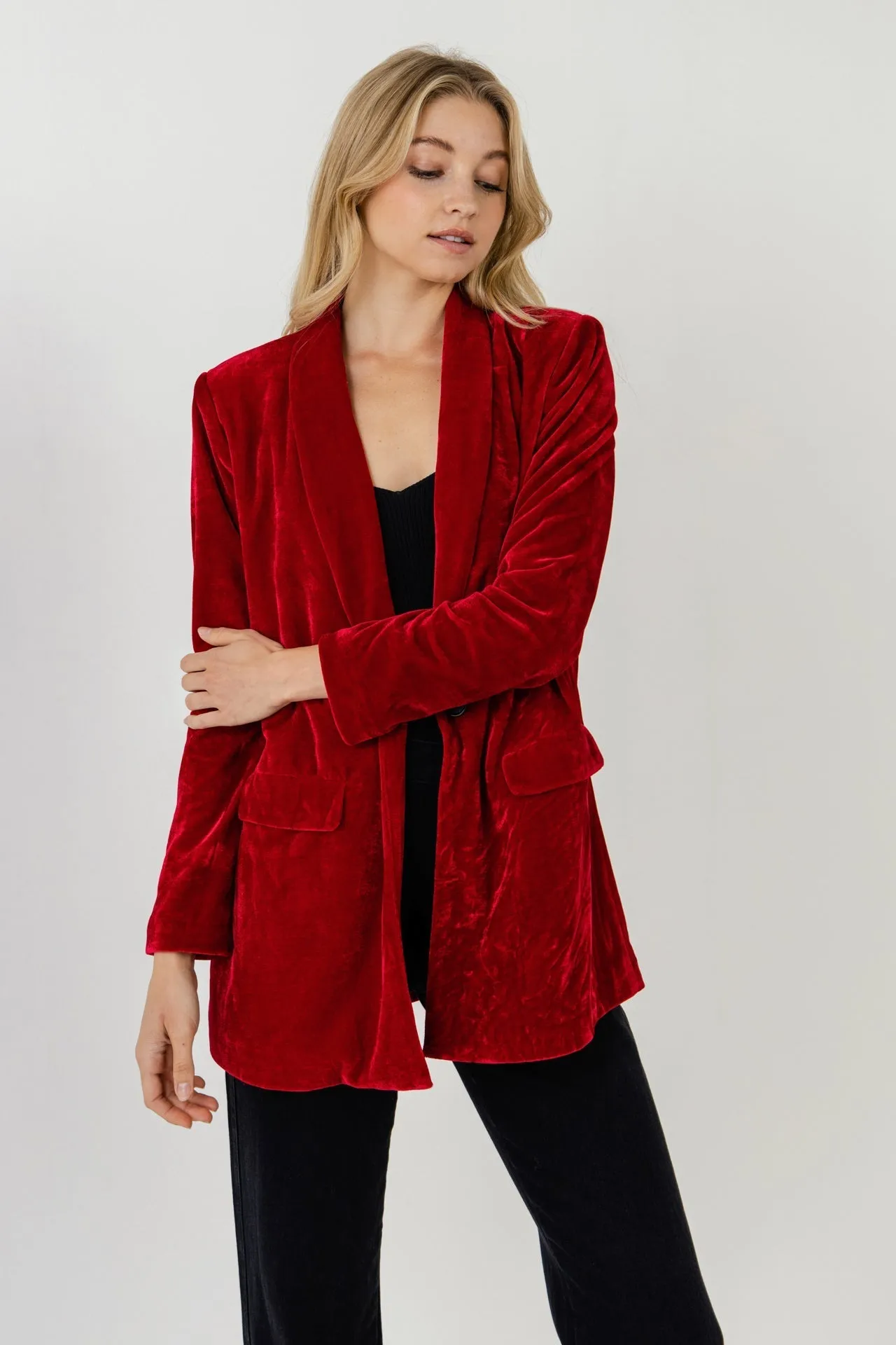 Endless Rose - Velvet Blazer