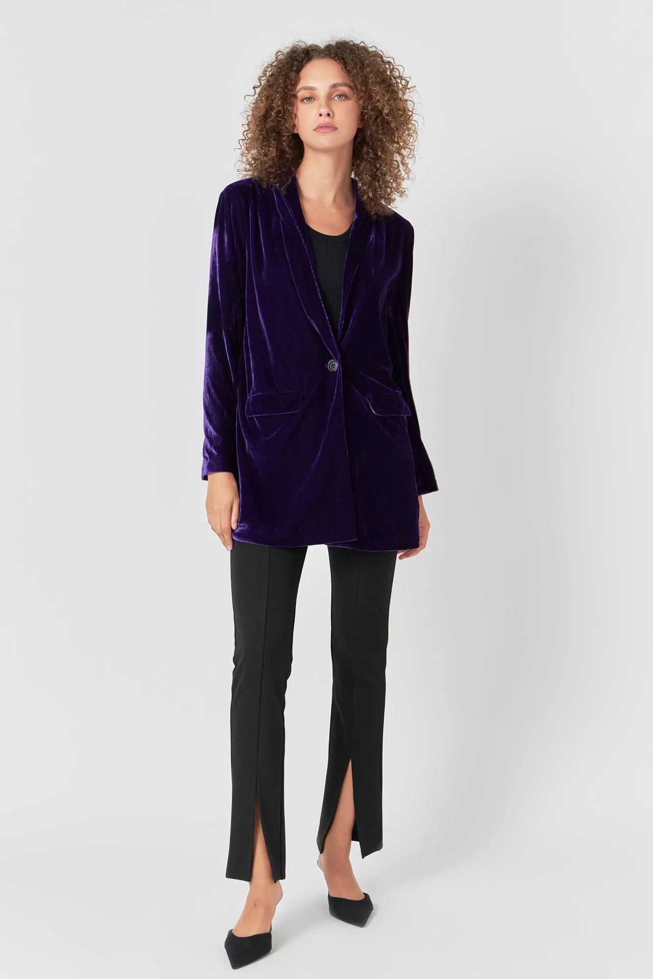 Endless Rose - Velvet Blazer