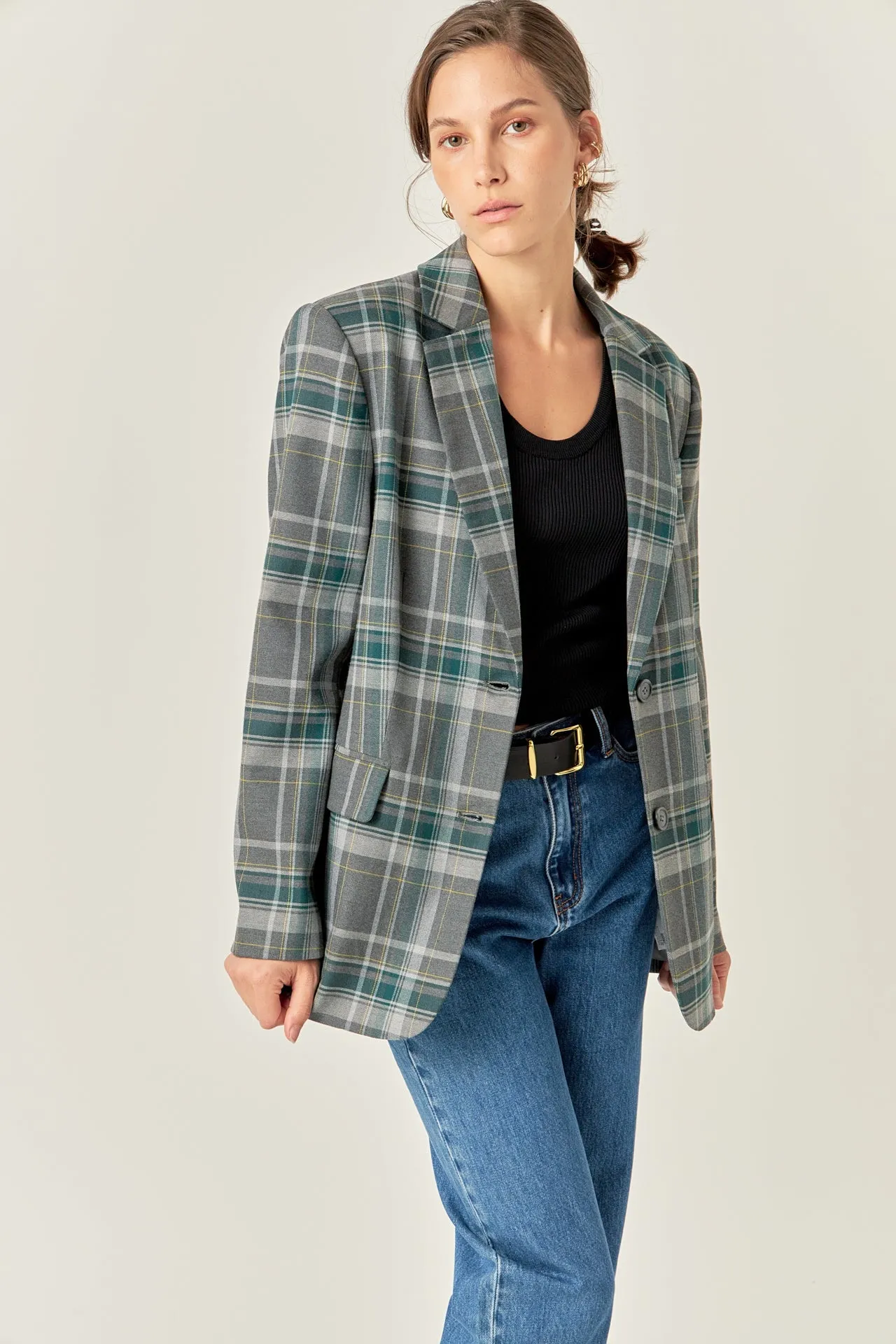 English Factory - Plaid Blazer